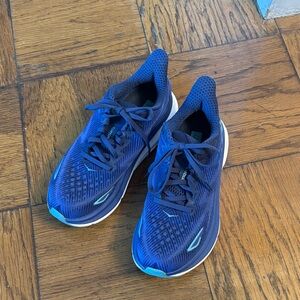Hoka Navy and Mint Running Shoes